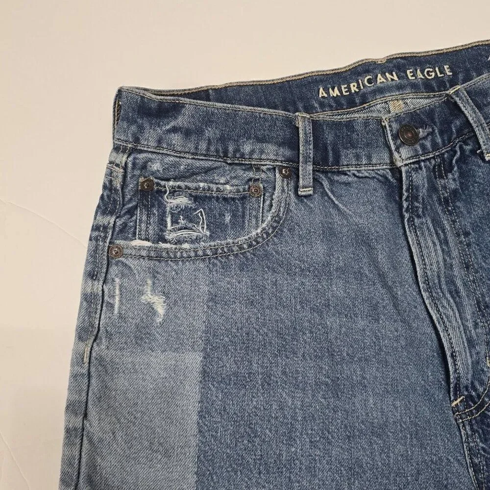 American Eagle - size 12‎ - Highest Rise 90s Boyfriend Denim Shorts